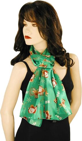 Ho Ho Santa Reindeer Christmas Holiday Scarves with Gift Box Option in Kuwait