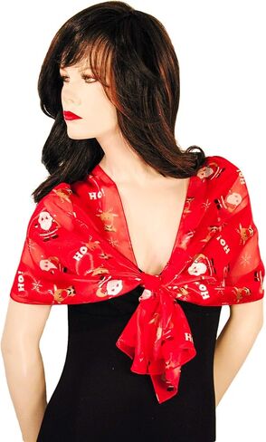 Ho Ho Santa Reindeer Christmas Holiday Scarves with Gift Box Option in Kuwait