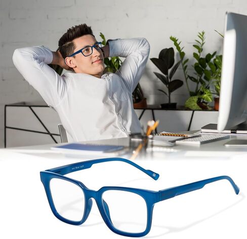 Blue Light Blocking Glasses for Women Men,Computer Reading Phones Gaming TV Glasses for Womens Men Adult BL7 in Saudi Arabia