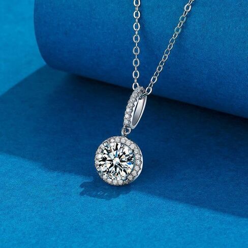 925 Sterling Silver Cubic Zirconia Pendant Necklace Fashion Hypoallergenic Jewelry Gifts For Women in Saudi Arabia
