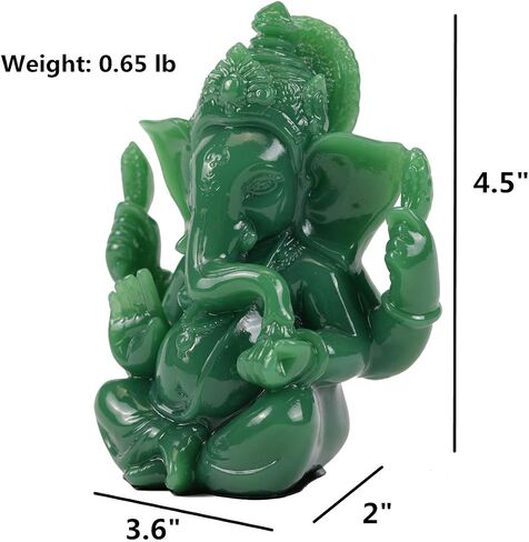 Lord Ganesha Statues - Ganesh Idol Figurine - Elephant God Buddha Sculpture for Home Car Decor Tabletop Statue in Kuwait