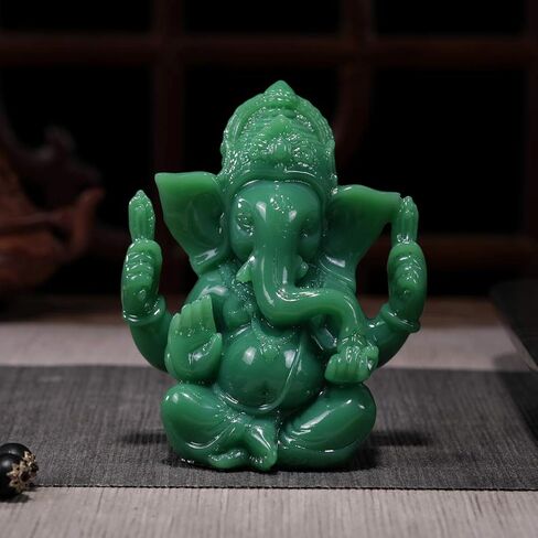 Lord Ganesha Statues - Ganesh Idol Figurine - Elephant God Buddha Sculpture for Home Car Decor Tabletop Statue in Kuwait