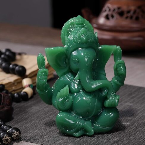 Lord Ganesha Statues - Ganesh Idol Figurine - Elephant God Buddha Sculpture for Home Car Decor Tabletop Statue in Kuwait
