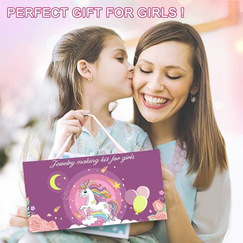 Redtwo Charm Bracelet Making Kit for Girls, Toys Jewelry Making Kit for Girls 8-12 Unicorn Gifts for Teen Girls Age 6-8, Arts and Crafts for Kids Ages 6 7 8 9 10 11 12 13 Birthday in Saudi Arabia