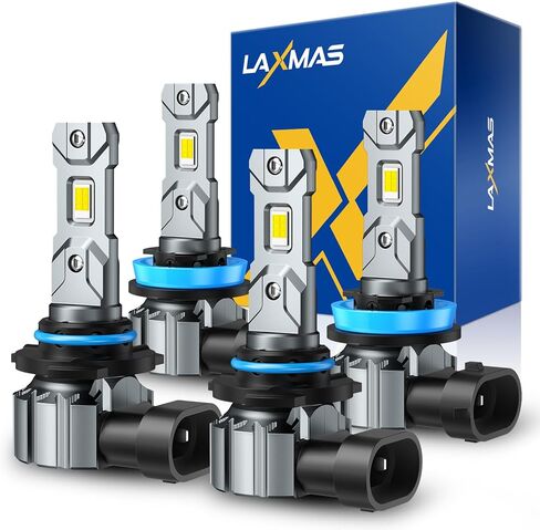 لمبة 9012 LED، 28,000LM فائقة السطوع، هالوجين مقاس 1:1، مقاومة للماء IP68، التوصيل والتشغيل، حزمة من 2 in Saudi Arabia