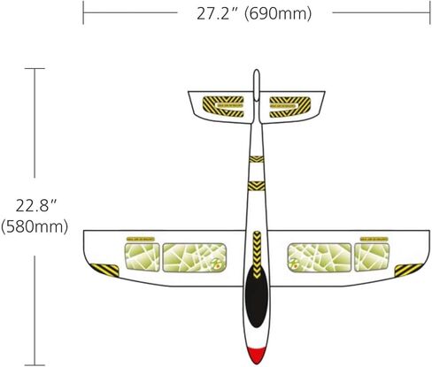 HABA Terra Kids Maxi Hand Glider with Boomerang Setting - Easy to Assemble 22" Sturdy Styrofoam Airplane with Decals in Saudi Arabia
