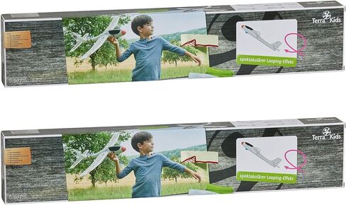 HABA Terra Kids Maxi Hand Glider with Boomerang Setting - Easy to Assemble 22" Sturdy Styrofoam Airplane with Decals in Saudi Arabia