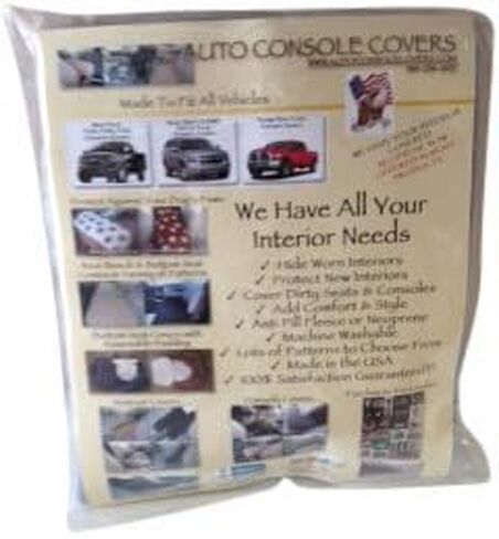 Auto Console Covers- Fits The Infiniti QX80 2014-2024 Center Console Armrest Cover Waterproof Neoprene Fabric - Black in Saudi Arabia