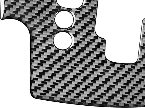 NVCNX Real Premium Carbon Fiber Compatible with Toyota RAV4 2006 2007 2008 2009 2010 2011 2012 Base Limited EV Sport Car Center Console Gear Shift Panel Cover Wrap Interior Trim Accessories Black - A in Kuwait