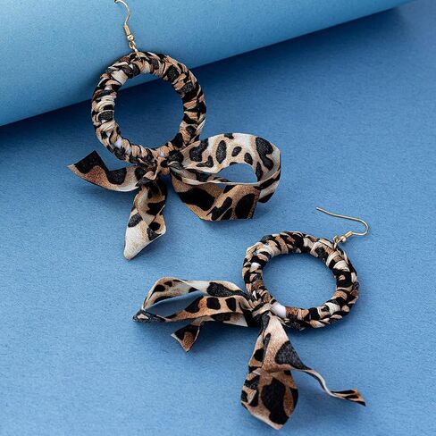 PLwelth Leopard Hoop Earrings for Women Large Hoop Drop Gold Earrings Jewelry Gifts for Birthday Christmas Stocking Stuffers in Saudi Arabia