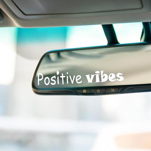 3 x Manifest That Shit Rearview Mirror Decals, Personalized Auto Window Stickers,Vehicles Rear View Mirrors Self Affirmations Decal- Multi-Colors Cute Funny Car Accessories Gifts for Women (White) in Saudi Arabia