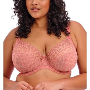 Elomi Matilda Underwire Plunge Bra Rose Leo 38E (US 38DDD)