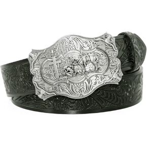 Cowboy Belts With Buckle for Men Classic & Western Acanthus Fashion Designs Handmade Genuine Cow Leather