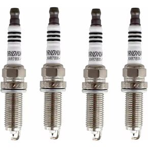 Set of 4 Iridium Spark Plug Compatible with LX TLX Accord Civic CR-V Fit HR-V Pathfinder Quest TITAN 93501 LKAR7BIX-11S