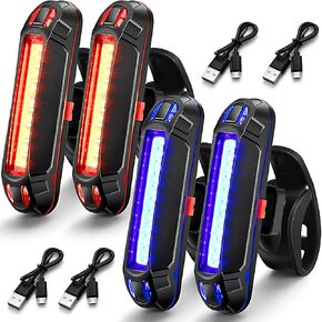 LED Boat Light,LED Navigation Lights Kit for Boat Kayak, Stern Lights Battery Operated, Rechargeable LED Lights, Bike Tail Light, 4 Light Mode Options (4White)