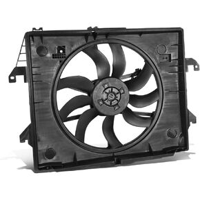 DNA MOTORING OEM-RF-0454 Factory Style Radiator Cooling Fan Assembly Compatible with 13-18 Ram 1500/19 1500 Classic 3.6L