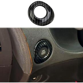 Carbon Fiber Style Center Console ESP Button Cover Trim Accessories for Nissan 370Z for Z/400Z