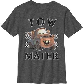 Fifth Sun Cars 1 & 2 Tow Mater Boy's Heather Crew Tee