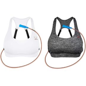 The Original WineRack Booze Bra (White & Gray Large)