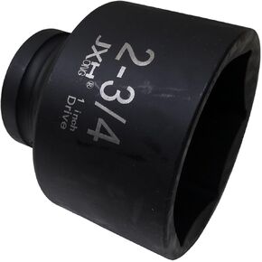 1" Drive 2-3/4" Impact Socket, 6-Point, Heat Treated Cr-V Alloy Steel