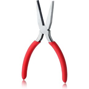 6 Inch Flat Nose Pliers with Serrated Jaw Precision Duck Bill Fine Pliers Multipurpose for Maintenance Flat Nose Pliers Wire Bending Straightening Pliers Precision Pliers for Jewelry Making