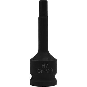YXQ H22 (22mm) Hex Impact Bit Socket, 1/2-Inch Drive Allen Bit Socket, Hex Impact Socket, Cr-Mo Steel, Master Impact Hex Driver