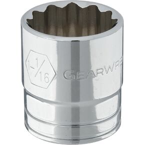 GEARWRENCH 1/2" Drive 12 Pt. Standard Socket, 1-1/16" - 80770