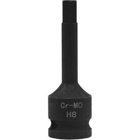 YXQ H22 (22mm) Hex Impact Bit Socket, 1/2-Inch Drive Allen Bit Socket, Hex Impact Socket, Cr-Mo Steel, Master Impact Hex Driver in Kuwait