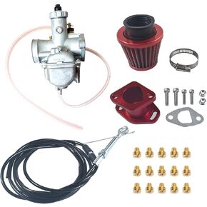 VM22 Caburetor Throttle Cable Jet Kit For 212cc 196cc GX200 Go Kart Mini Bike