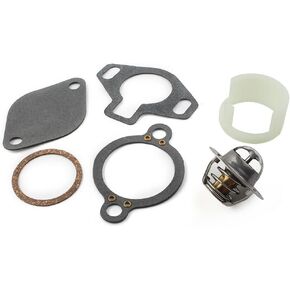 Thermostat Kit 160° for Mercruiser V6 & V8 4.3L 5.0L 5.7L 7.4L 8.2L 1987-Up Replaces 18-3647 807252Q5