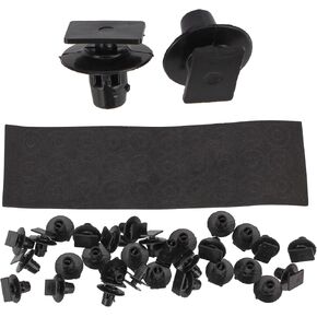 30pcs 76882-EG01A Rocker Panel Moulding Clip Retainer w/Sealer for Infiniti G37 M35 M45 Q60 QX50 for Nissan 370Z Altima Juke Maxima for Auveco 21285 A21285 Fastener Rivet Push-Type Push Pin