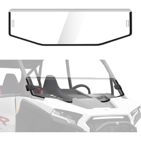 Half Windshield for 2024 Polaris RZR XP 1000, Polycarbonate UTV Front Clear Half Windscreen for Polaris RZR XP 1000 / XP 4 1000 2024 Accessories, Shock Resistant Prevents Rocks Wind Debris