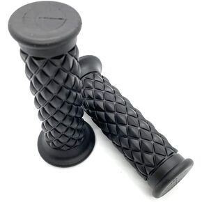 1 Pair 22mm 7/8 Motorcycle Handlebar Grips Covers Universal Motorbike Rubber Hand Grips for Most Motorcycles Bikes