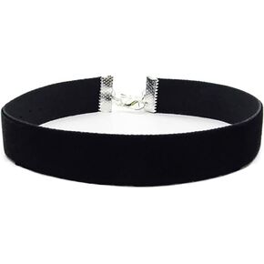 Black Velvet Ribbon Gothic Choker Necklace…