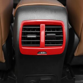 Rear Air Vent Cover Trim Black Carbon Fiber Rear Vent Panel Cover Decoration Compatible with Ford Bronco Sport for Ford Bronco Sport 2021 2022 +Interior Accessories ABS