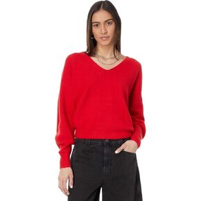 Madewell Women's V-Neck Cozy Cotton Wedged Pullover