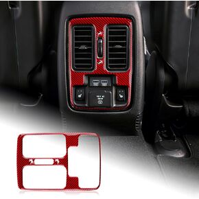 AIRSPEED Carbon Fiber Car Gear Shift Panel Cover Sticker Center Console Interior Trim Accessories for Dodge Durango 2014-2020, Black