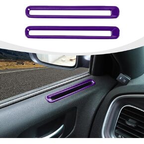 for Charger Door Air Vent Trim, Door AC Air Conditioner Outlet Vent Cover Ring Compatible with Dodge Charger 2011-2024 Interior Accessories, Red Carbon Fiber
