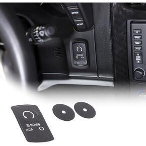 Car Interior Button Repair Decals Kit Steering Wheel Repair Sticker for Chevrolet Corvette C6 2005-2013 Car Radio Button Decals，Door Lock & Stop Start Button Repair Sticker (Door Lock & Stop Start)