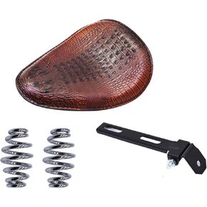 دراجة نارية مقعد من الجلد الناعم مقعد زنبركي منفرد بديل لهوندا بوبر تشوبر (بني) in Kuwait