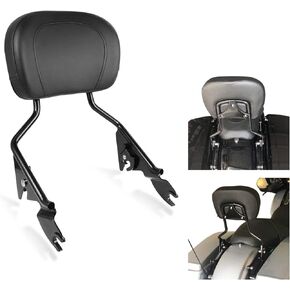 Detachable Upright Passenger Backrest Sissy Bar With Backrest Pad Compatible With for Harley Touring Street Glide Road King Electra Glide Road Glide FLHR FLHX FLHT FLTR 2009-2024 Black in Kuwait
