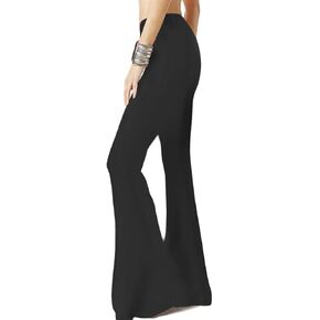WSPLYSPJY Palazzo Pants for Women Buttery Soft High Waisted Flare Pants Leggings Womens