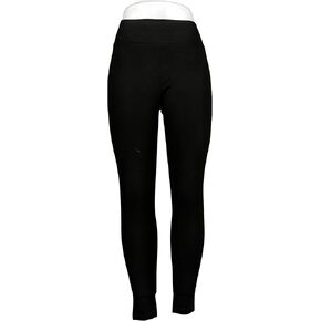 Matty M Ladies High Rise Slub Legging with Back Pockets Black Small