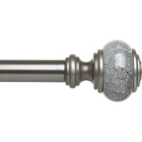Umbra Marbello Curtain Rod For Window, 36 to 72-Inches, Pewter