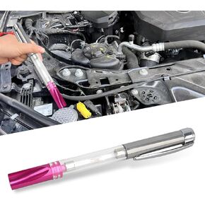 1 Pack Automotive Circuit Diagnostic Pen, Test Pen with Light Bulb, Multifunctional Spark Plug Detector, Universal for Most Cars, Trucks, SUVs (Pink #1)
