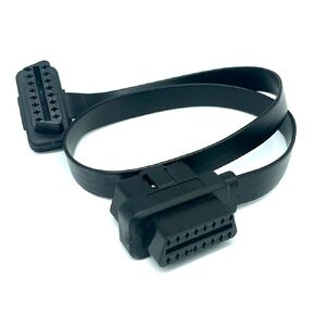 JUTA OBD2 16PIN Splitter Extension 1 x Male and 2 x Female Extension OBD-II Cable Adapter - [2ft/60cm]