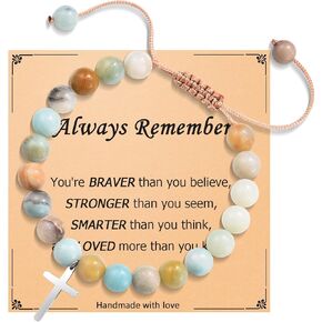 Christian Gifts for Women Religious Baptism Jesus Bracelets for Mom, Daughter, Sister, Grandma, Granddaughter, Friend