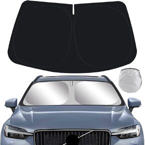 Car Sun Shade for Volvo XC60 2018 2019 2020 2021 2022 2023 2024 Auto Interior Accessories Foldable Sunshade Windshield Visor Cooler Protector Front Windows Cover Shield