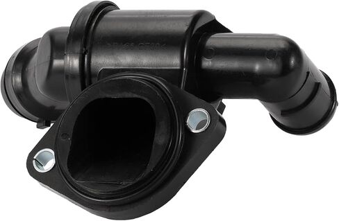 No.06D121111G ترموستات السيارة مع جهاز استشعار لأودي A4 2005-2009 A4 Quattro 2005-2009 / مجموعة مبيت منظم حرارة مبرد المحرك الداخلي / بلاستيك متين / قطعة واحدة باللون الأسود in Kuwait