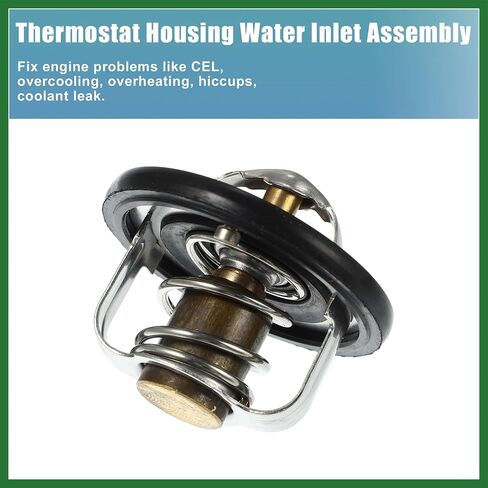 Motoforti 94580182 Engine Coolant Thermostat Housing Assembly for Chevrolet Aveo 1.2L 2005-2008 for Chevrolet Spark 0.8L 1.0L 2005-2010 Long-Lasting in Saudi Arabia